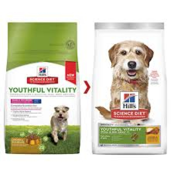 Hill's Youthful Vitality Adult 7+ Chicken & Rice Recipe Dog Food(Small and Mini ) 高齡犬7+年輕活力雞肉+米配方(小型犬) 3.5lbs